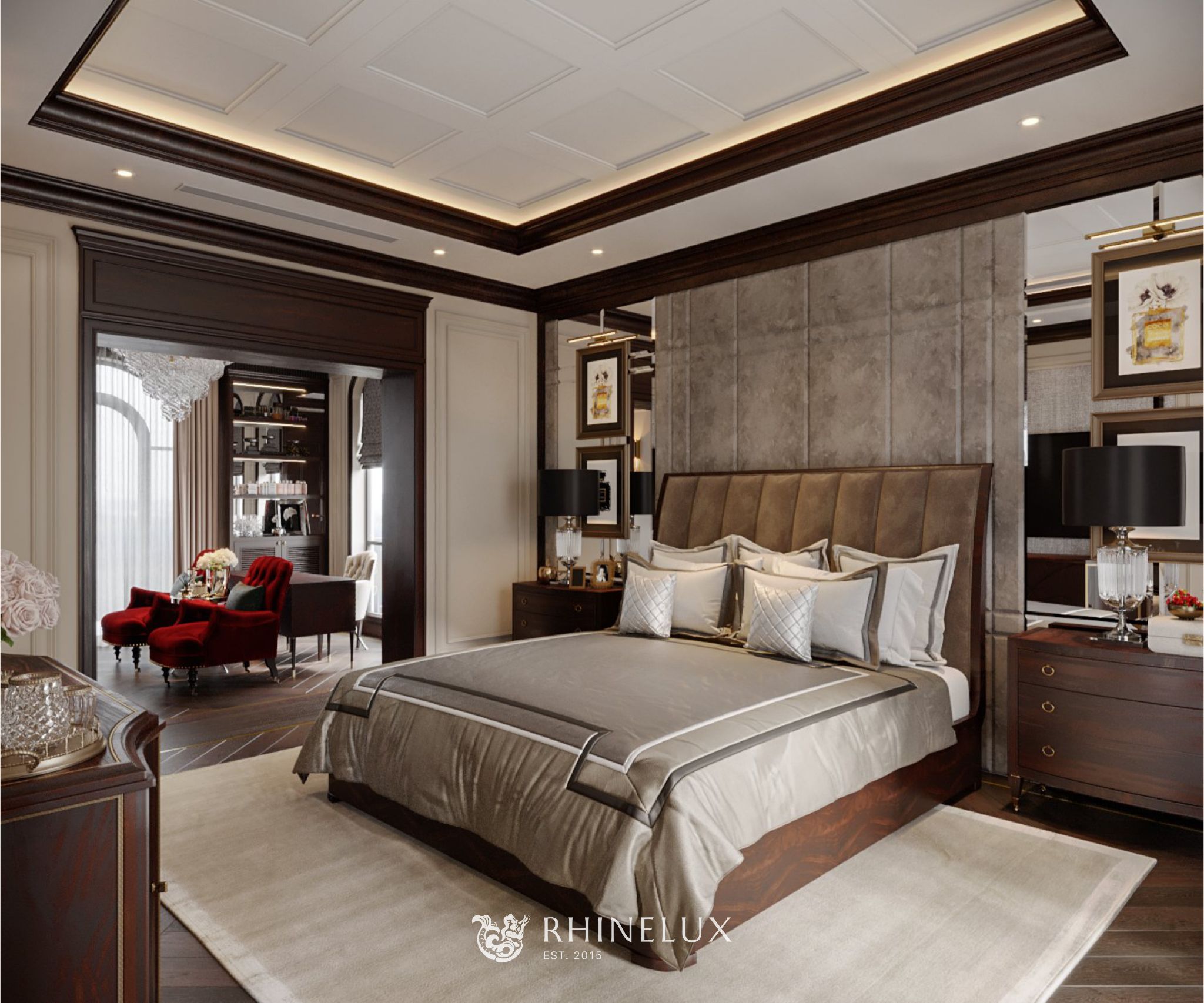 Phòng ngủ Master Vinhomes Ocean Park Nt0508