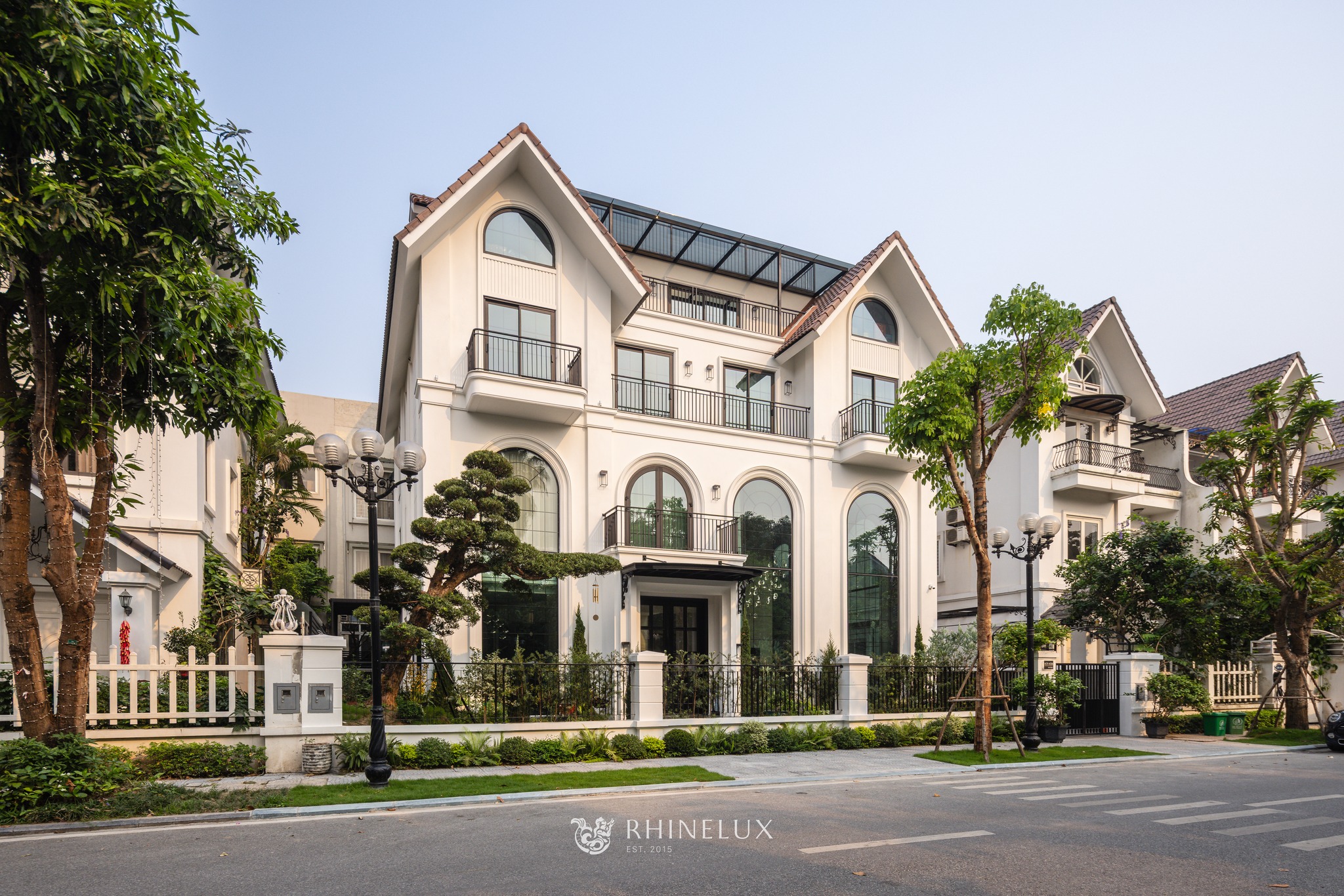 thi công biệt thự Song Lập Vinhomes riverside AD606